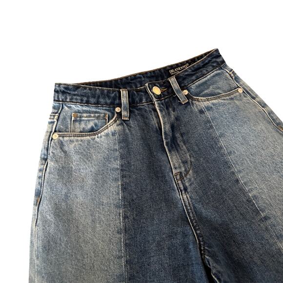 BlankNYC The Baxter Ribcage Straight Leg Two-Tone Denim Size 25 NWT street cool - Picture 4 of 8